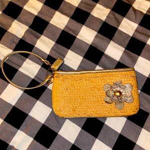 Coach Straw Wristlet!